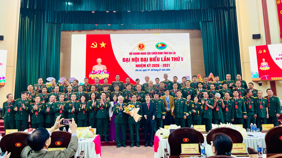 Lê Văn Vượng Ban Chấp hành Hội Doanh nhân CCB tỉnh nhiệm kỳ 2026-2031 ra mắt Đại hội